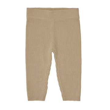 Baby rib leggings - hay - FUB